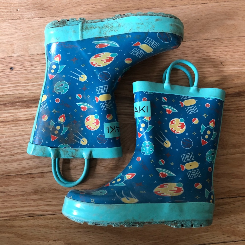 Oaki Kid’s Rain Boots / Galoshes - Size 10